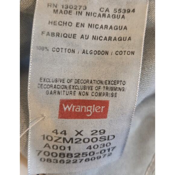 Wrangler Men's Jeans - Blue - Size 44x29 - Great Condition! - Picture 6 of 6